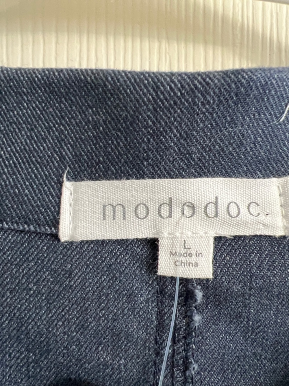 Mododoc Navy Utility Button-Front Jacket - Picture 2 of 11